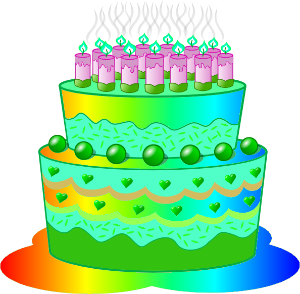 Birthday Cake B | Free Images at Clker.com - vector clip art online ...