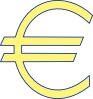 Monetary Euro Symbol Clip Art