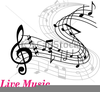 Music Staff And Notes Clipart Image