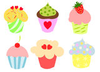 Colorful Cute Cupcakes Image