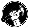 Hand Holding Hammer Clipart Image