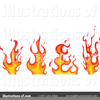 Cross Flames Clipart Image