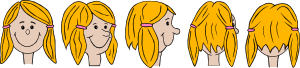 Girl Face Character Development Clip Art