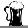Beer Mug Clipart Black White Image