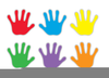 Childs Handprint Clipart Image