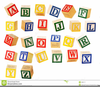 Alphabet Blocks Free Clipart Image