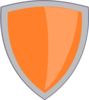 Orange Shield No Whitebackround Clip Art