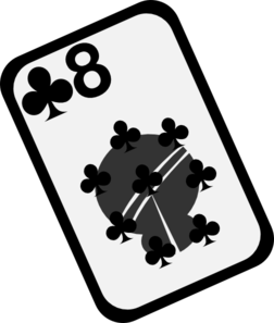 Eight Card Clip Art