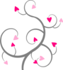 Swirl Hearts Clip Art