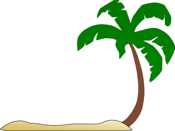 Beach Palm Tree Clip Art at Clker.com - vector clip art online, royalty