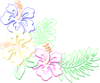 Hibiscus Corner Clip Art