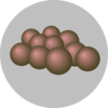 Translucent Beige Spheres With Ring Clip Art