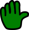 Hand Green Clip Art