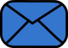Blue Envelope Closed Clip Art