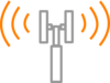 Bi-sector Base Station Clip Art