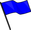 Blue Flag Clip Art