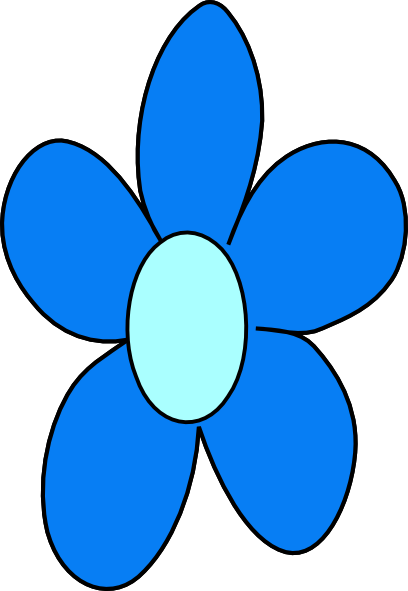 Blue Flower No Stem Clip Art at Clker.com - vector clip art online ...