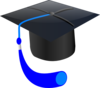 Blue Graduation Cap Clip Art