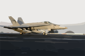 An F/a-18c Assigned To The  Golden Dragons  Of Strike Fighter Squadron One Ninety Two (vfa-192) Launches Off One Of Four Steam-powered Catapults On The Flight Deck Of Uss Kitty Hawk (cv 63). Clip Art
