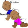 Double Trouble Clip Art