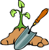 Gardening Shovel Clip Art