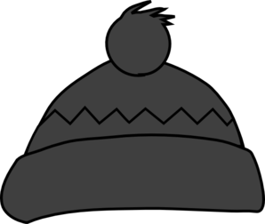 Grey Winter Hat Clip Art