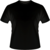 Black Tee Shirt Psd Image