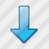 Icon Arrow Down Blue 3 Image