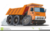Free Cartoon Dump Truck Clipart Image