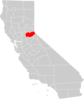 California County Map El Dorado County Highlighted Clip Art