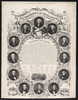 The Presidents Of The United States And Declaration Of Independence  / On Stone By J. Britton ; Lith. Of Wm. Endicott & Co., 59 Beckman St., N. York. Image