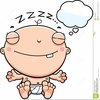 Child Dreaming Clipart Image