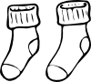 Clothing Pair Of Haning Socks Clip Art