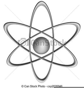 Free Clipart Illustration Of An Atom Image