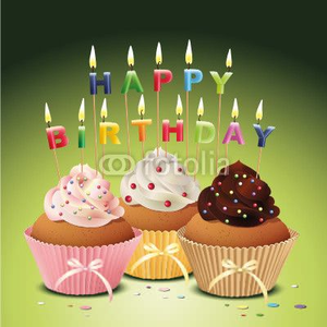 Happy Birthday Cupcake Clipart Image