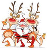 Dancing Santa Clipart Image