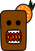 Domo Kun W/orange Clip Art