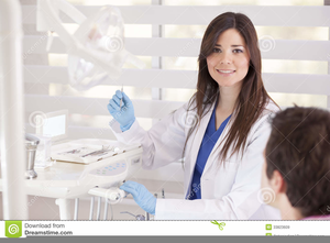 Female Dentist Clipart Image