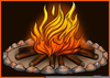 Free Animated Campfire Clipart Image