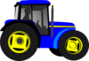 Blue Tractor Clip Art
