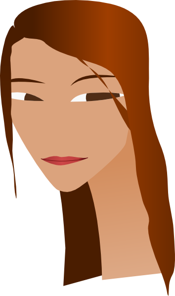 Woman S Face With Long Neck Clip Art at Clker.com - vector clip art