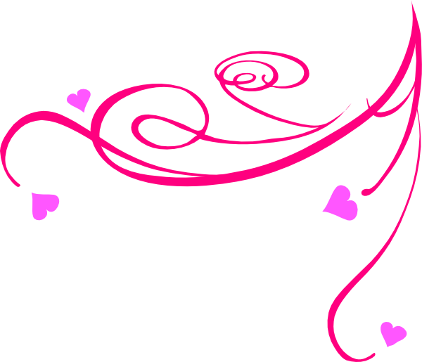 Decorative Pink Swirl Clip Art at Clker com vector clip 