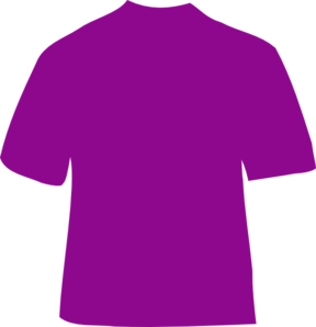 Purple T-shirt Clip Art