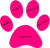 Pink Paw Clip Art