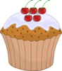 Cherry Cupcake 5 Clip Art