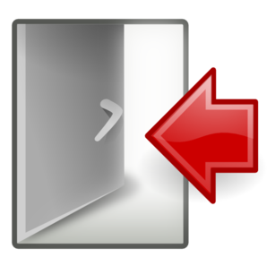 System Log Out Clip Art