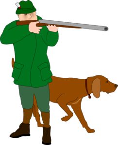 Hunter With Dog Clip Art