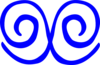 Blue Swirl Clip Art