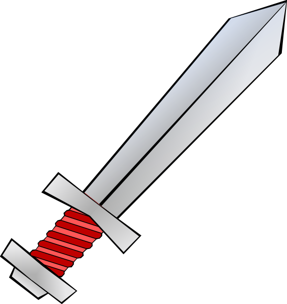 Red Sword Clip Art at Clker.com - vector clip art online, royalty free