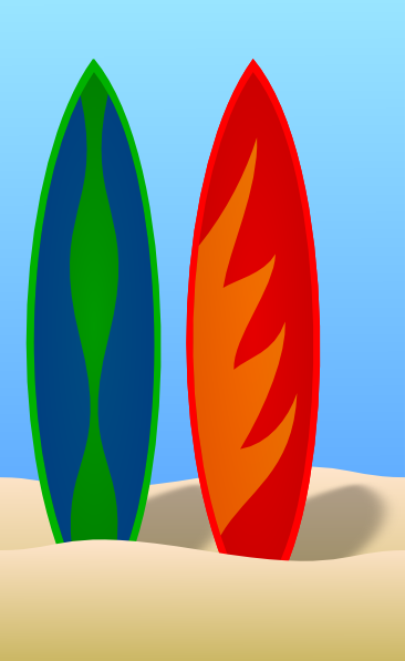 Surfboards Clip Art at Clker.com - vector clip art online, royalty free